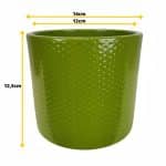 Osłonka ceramiczna Era czerwony 14cm