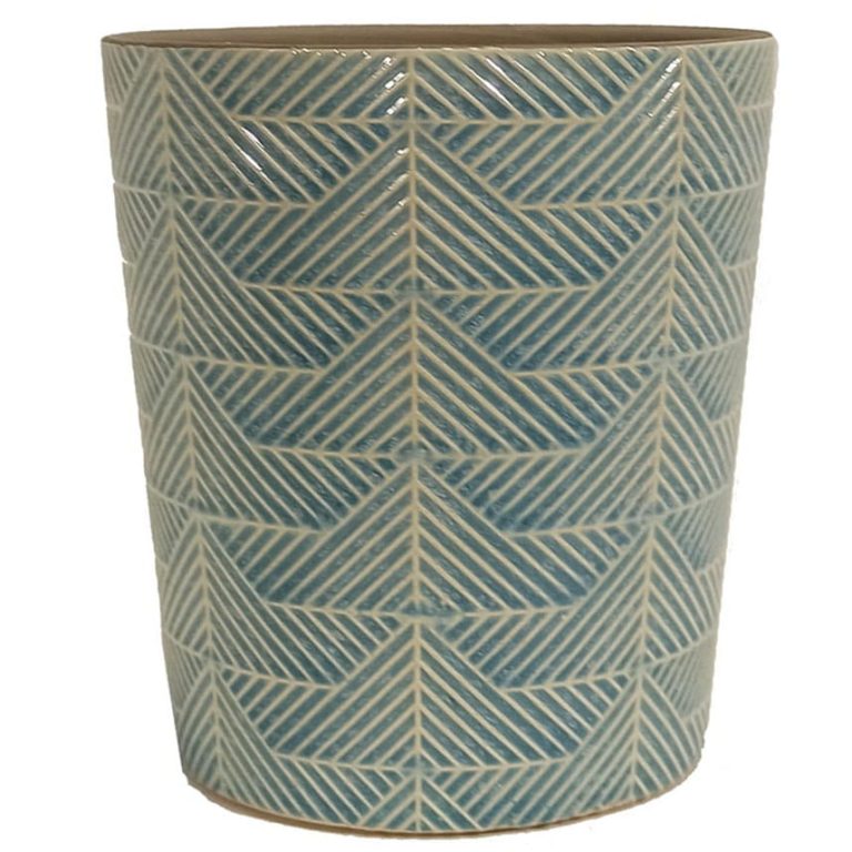 Ceramiczna osłonka wzorzysta niebieska 12,5cm