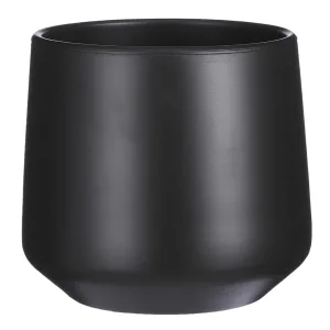 Osłonka ceramiczna na doniczkę Amber czarny