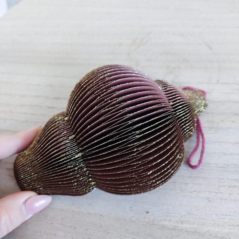 Zawieszka, bombka papierowa sopel h15cm