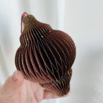 Zawieszka, bombka papierowa sopel h15cm