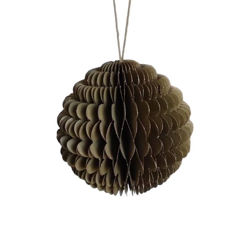 Zawieszka, bombka papierowa h15cm
