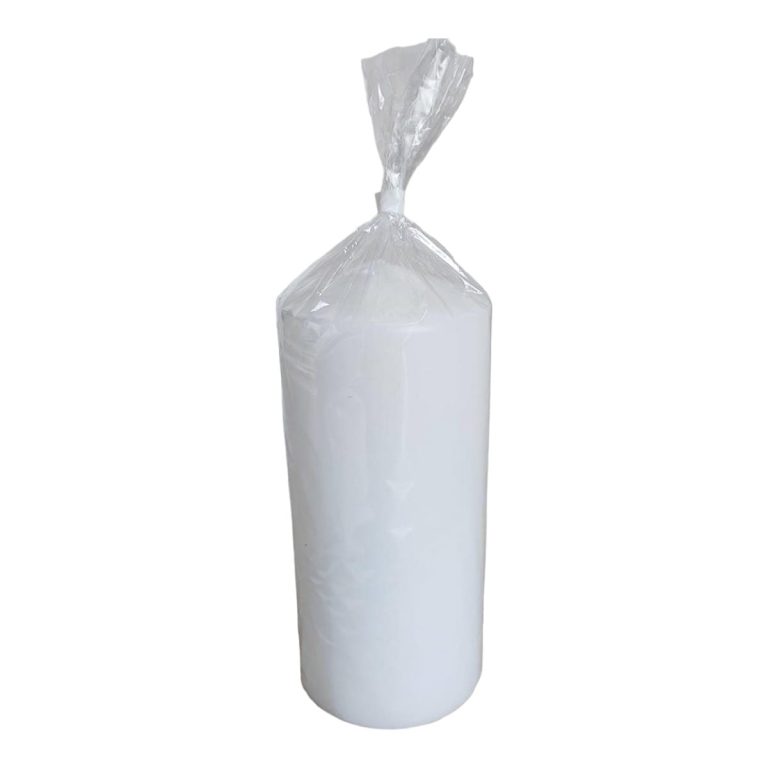 Świeca walec, biały