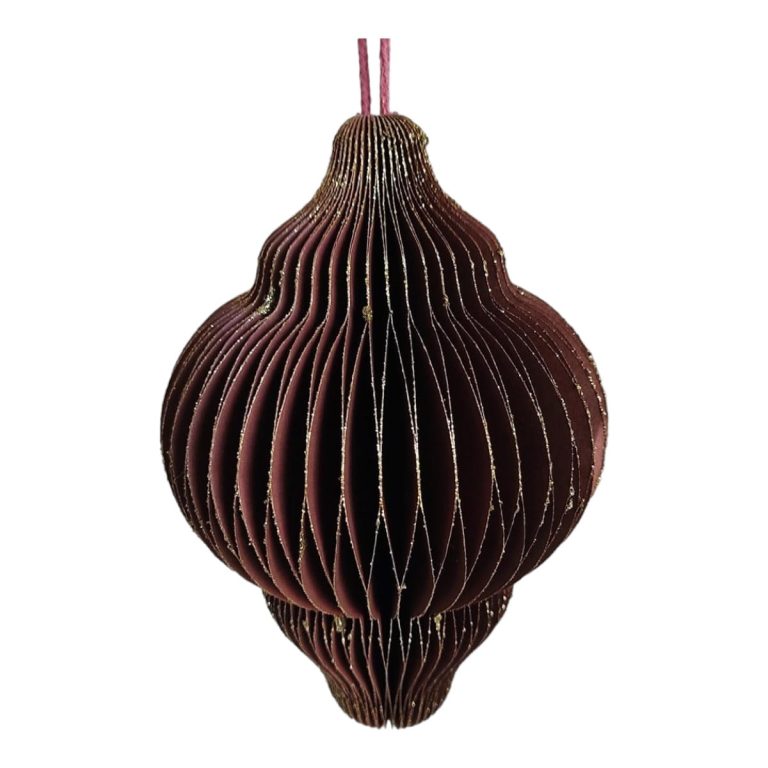 Zawieszka, bombka papierowa sopel h15cm