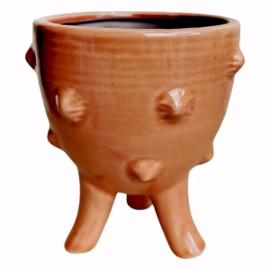Osłonka ceramiczna na nóżkach Jamie łososiowa