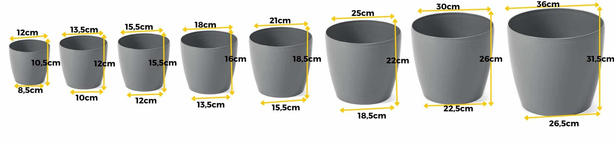 Osłonka na doniczkę plastikowa kremowa