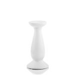 Świecznik biały ceramiczny duży 13cm