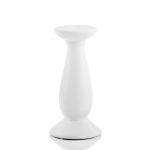 Świecznik biały ceramiczny duży 13cm