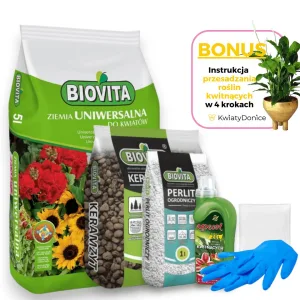 6w1 do ROŚLIN KWITNĄCYCH - zestaw do przesadzania