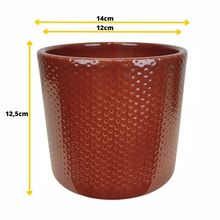 Osłonka ceramiczna Era czerwony 14cm