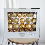 Bombki Bańki złote komplet 42szt