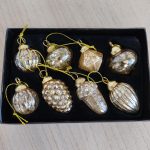 Bombki złote komplet 8 szt