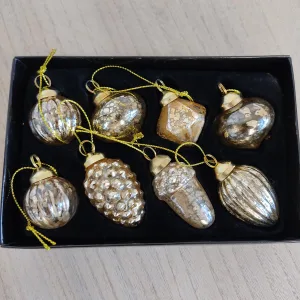 Bombki złote komplet 8 szt