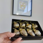 Bombki złote komplet 8 szt