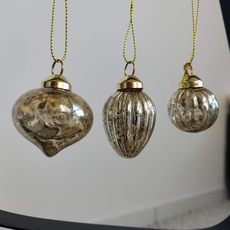 Bombki złote komplet 8 szt