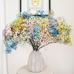 Gipsówka żywa gotowy bukiet kolorowy duży