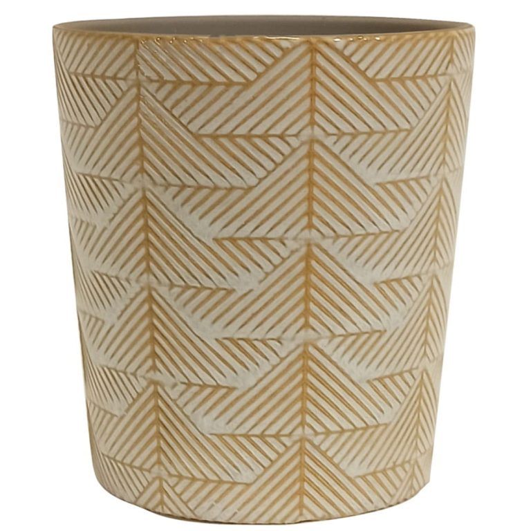 Ceramiczna osłonka wzorzysta ecri 12,5cm