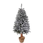 Choinka sztuczna Świerk śnieżony na Pniu Drzewko bożonarodzeniowe 120cm