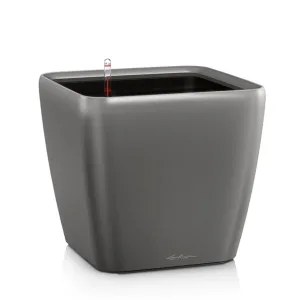 Doniczka Lechuza Quadro LS Antracytowy