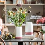 Wazon Lechuza Yula biało-szary