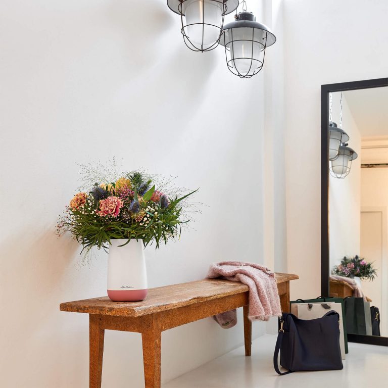 Wazon Lechuza Yula biało-szary