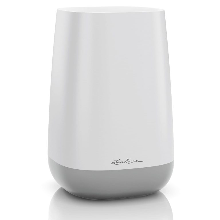 Wazon Lechuza Yula biało-szary