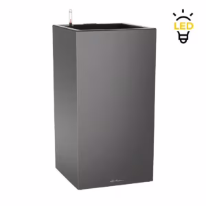 Doniczka plastikowa Lechuza Canto podświetlana LED 40 antracytowy