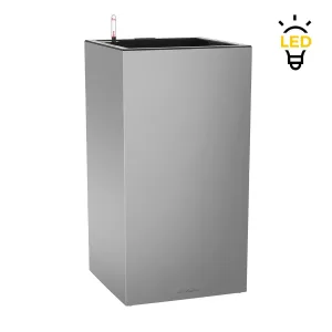 Doniczka plastikowa Lechuza Canto podświetlana LED 40 szary