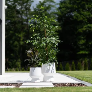 Doniczka plastikowa "Kielich" antracytowa