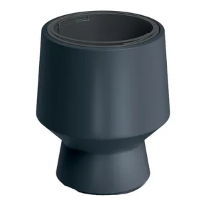 Doniczka plastikowa "Kielich" antracytowa