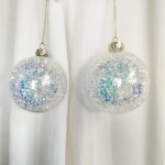 Bombka kula szklana zdobiona