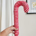 Figurka świąteczna laska cukrowa pluszowa candy cane 40cm