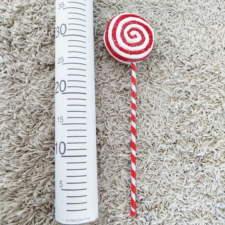 Figurka świąteczna lizak lollipop pluszowy 38cm