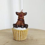 Świeczka ozdobna renifer 11cm