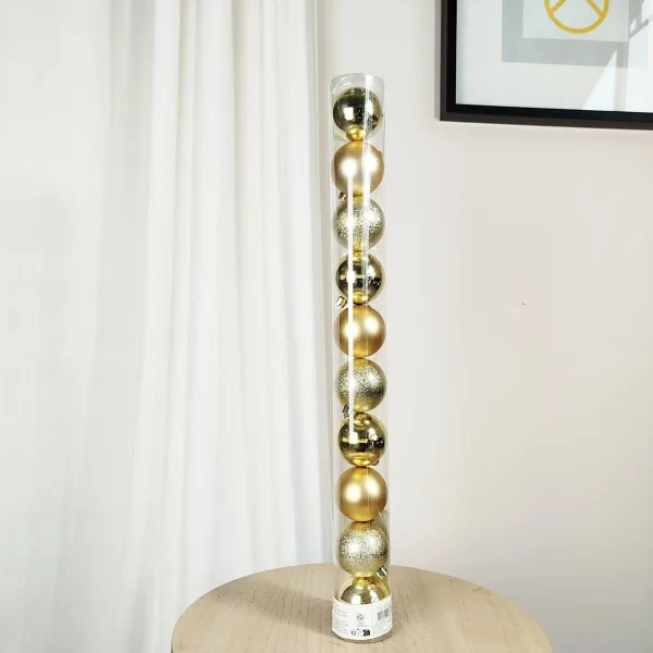 Bombki Bańki złote 6 cm 10 szt