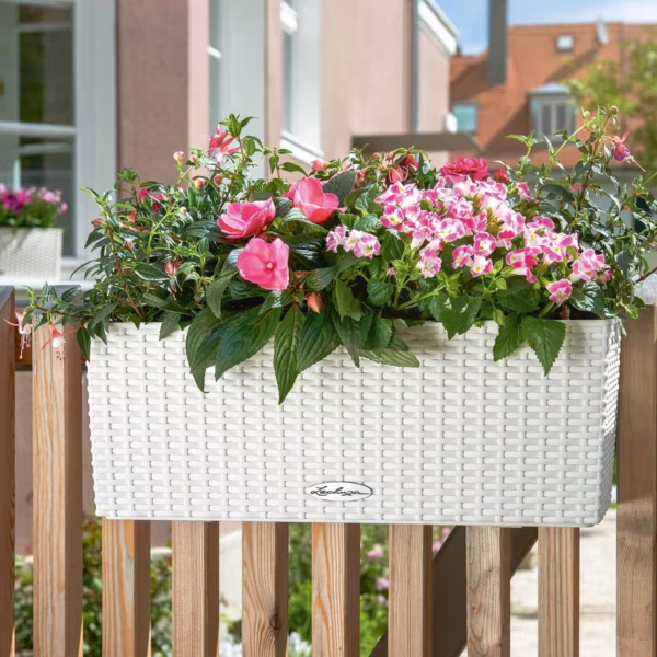 Doniczka plastikowa Lechuza Balconera Cottage Jasno Szary