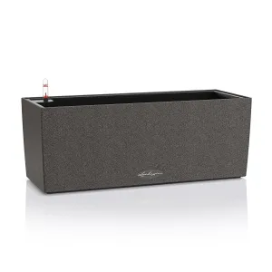 Doniczka plastikowa Lechuza Balconera Stone Czarny