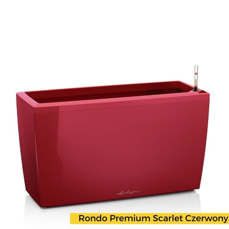 Doniczka plastikowa Lechuza Cararo czerwona