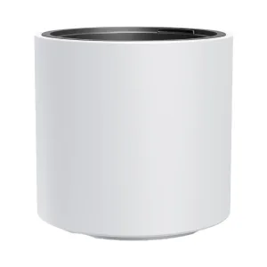 Doniczka plastikowa "Tuba" biała