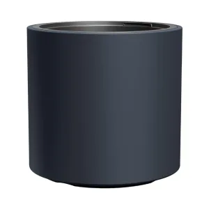 Doniczka plastikowa "Tuba" antracytowa