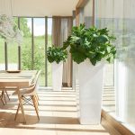 Doniczka plastikowa Lechuza Alto Srebrny