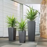 Doniczka plastikowa Lechuza Alto Antracytowa