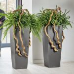 Doniczka plastikowa Lechuza Alto Antracytowa