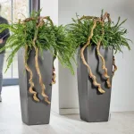 Doniczka plastikowa Lechuza Alto Antracytowa