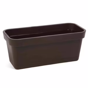 Doniczka plastikowa balkonowa mokka