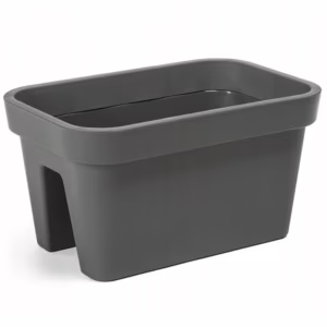 Doniczka balkonowa balustradowa antracytowa