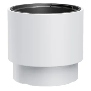 Doniczka plastikowa "Cylinder wysoki" biała