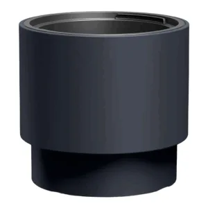 Doniczka plastikowa "Cylinder wysoki" antracytowa