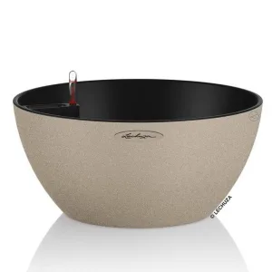 Doniczka plastikowa Lechuza Cubeto Stone Piaskowy