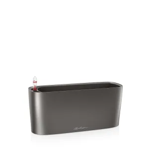 Doniczka plastikowa Lechuza Delta Podłużna Antracytowa